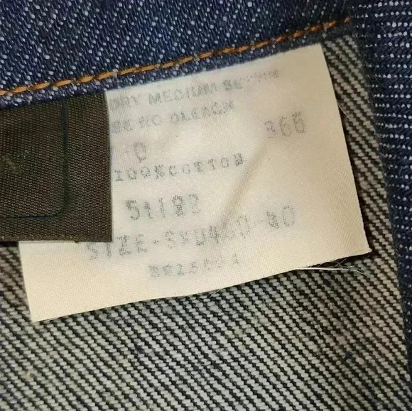 🔥 Vintage NWOT denim jacket from Sears and Roebucks.Minty and Raw. Size Large - Picture 6 of 12